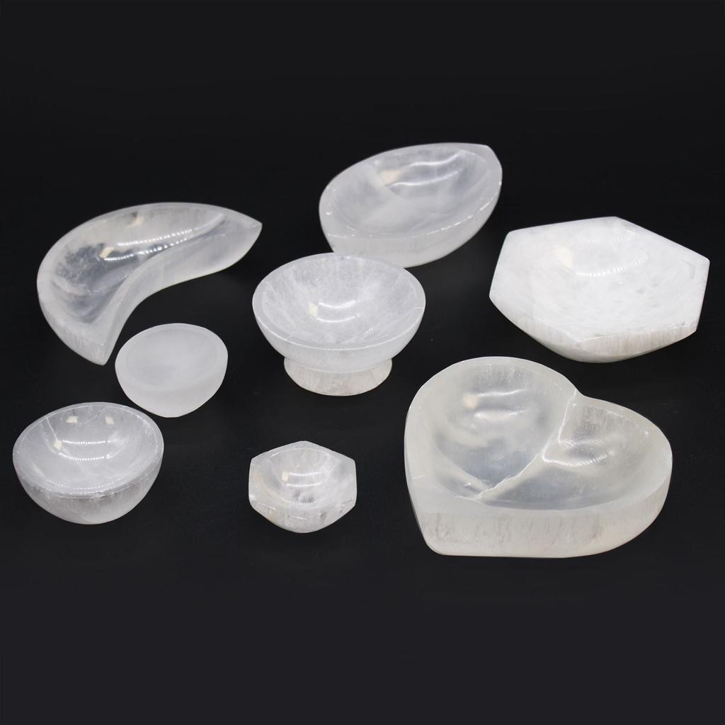 Selenite Heart Bowl 15cm