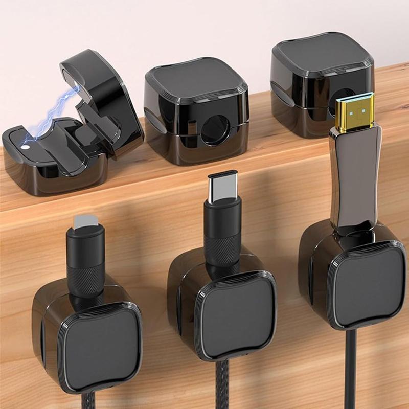 6X Charging Cable Magnetic Cable Organizer Storage Holder,Magnetic Cable Organizer