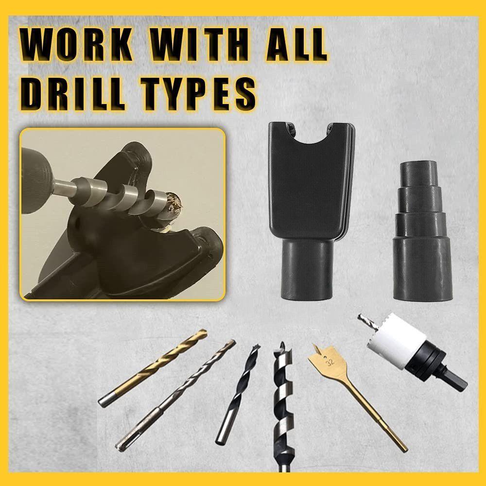 Powerful Suction Drill Dust Catcher Plastic Dust Collection Tool Ceiling Drilling