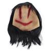 Halloween Ghost Mask Scary Weird Horror Devil Mask with Long Hair for Haunted House Dress Up Props