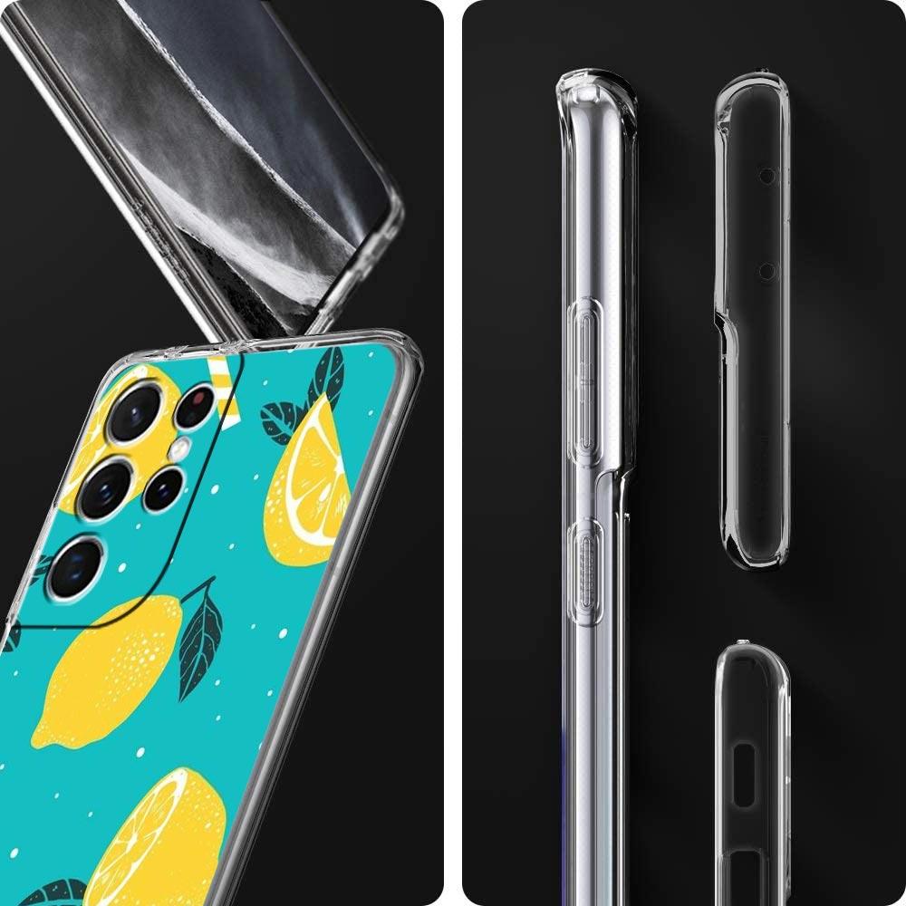 Средиземноморский Лимон Чехол для Телефона Для Samsung Galaxy S22 5G S20 Ultra S21 FE 5G S10E S9 S8 S10 Plus Note 20 10 Прозрачный Силиконовый Чехол