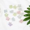 4pcs Acrylic Colorful Flowers Beads for DIY Jewelry Making Findings