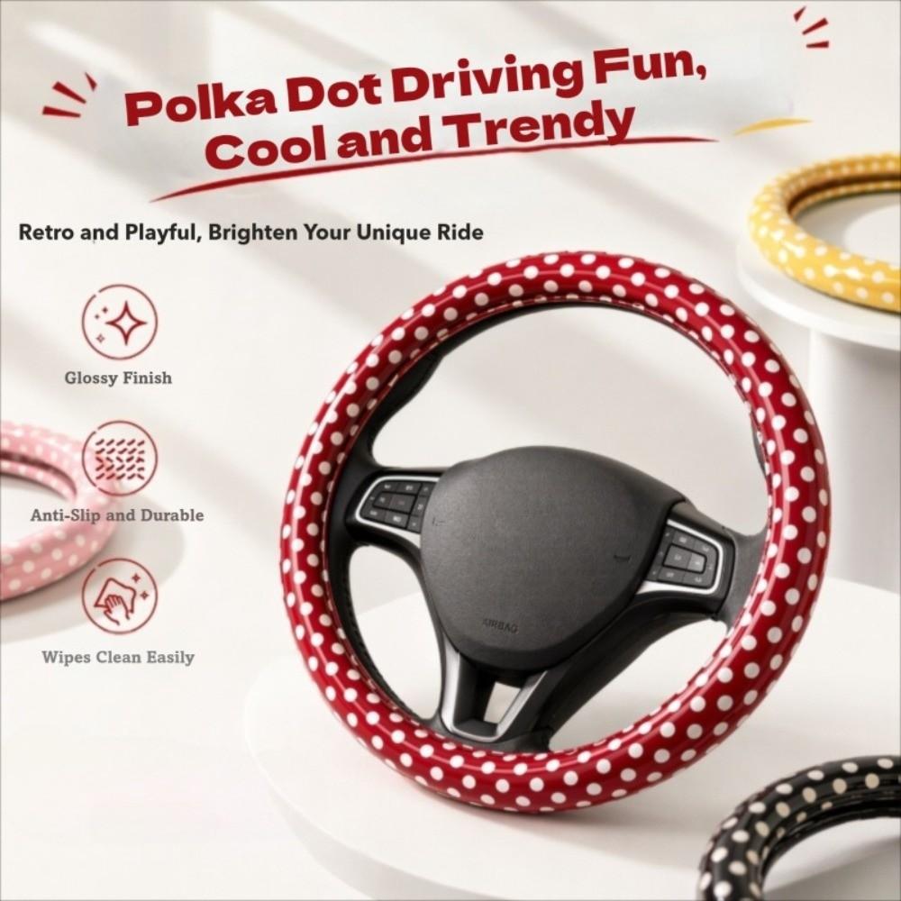 PVC Leather Auto Steering Wheel Decoration Automobile Accessory Car Interior Decoration