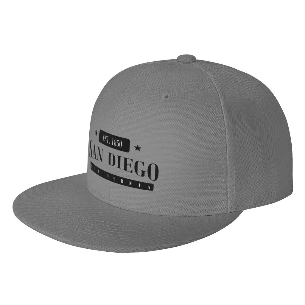 Fashion San Diego Est Standard Black Flat Brim Sun Hat Friendly For Large Head Circumference Caps Unisex