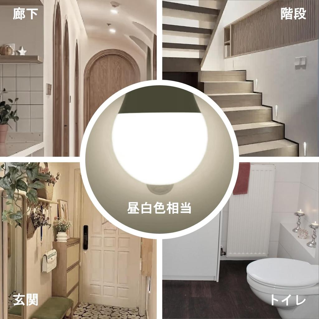 ORALUCE LED Light Bulb E26 Base Motion Sensor Light Bulb 100W Type Equivalent Daylight White 5000K 12W 1200lm Automatic Turn With Sensor Prevents You