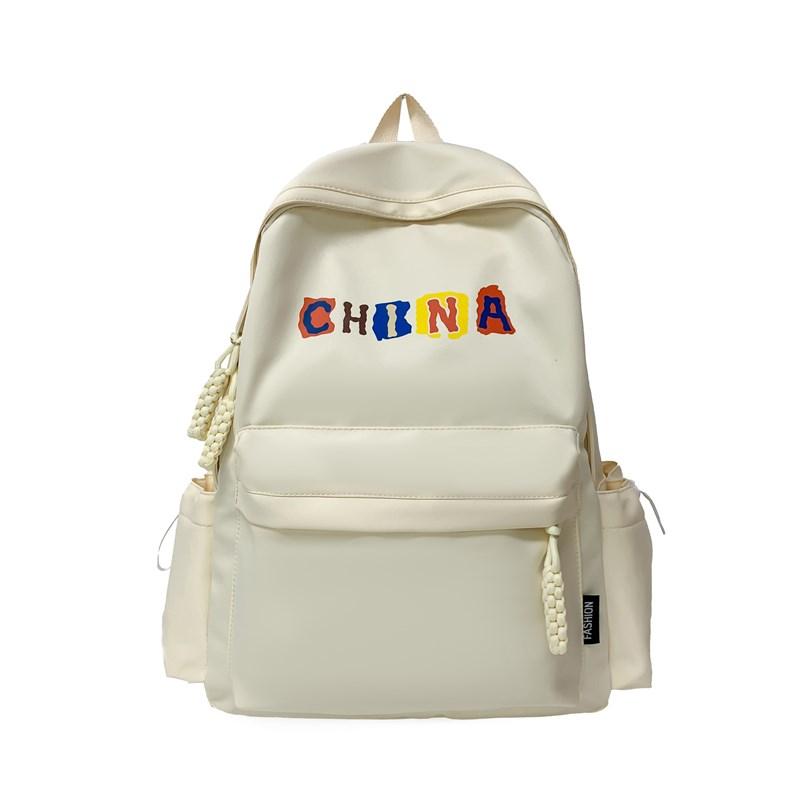 Школьный рюкзак для учащихся младших классов средней школы с буквенным принтом, легкий женский рюкзак