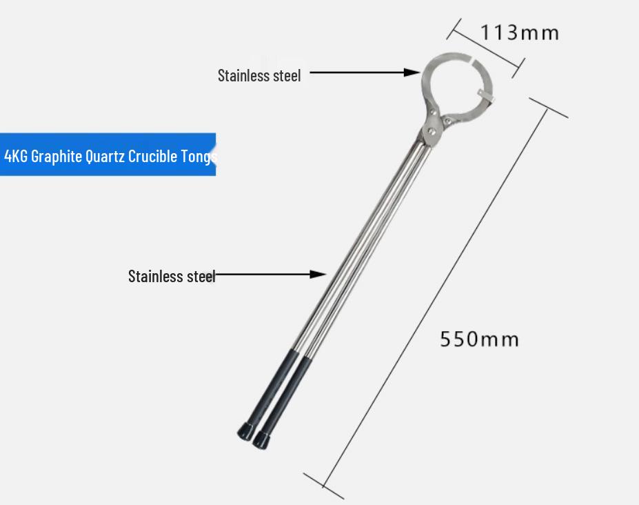 Stainless Steel Crucible and Beaker Tongs for Melting Gold, Silver, and Graphite