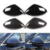 1 пара автомобильных боковых зеркал заднего вида, крышки для Alfa Romeo Stelvio 2017 2018 2022, глянцевый черный/углеродистый