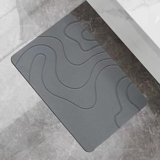 Коврик для ванной комнаты Быстро впитывающий Быстросохнущий Диатомовая грязь Противоскользящий Коврик для входа Нет