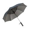 Cool Fan Black Rubber Umbrella Cooling Sun Shade Dual Purpose Umbrella With Fan UV Umbrella
