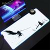 RGB Игровой коврик для мыши Космические коврики для мыши LED Большие коврики для мыши для геймеров Коврики для клавиатуры Светящийся коврик для стола Коврик для мыши Final Fantasy С подсветкой