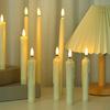 6 Pcs LED Taper Candles Flameless Electric Fake Candles Cordless Flickering LED Tea Light Decoration for Wedding Xmas Window Decor