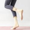 Non-Slip Yoga Socks Pumpkin Embroidery Cuffed Mid Tube Socks Fashion Pilates Socks  for Women