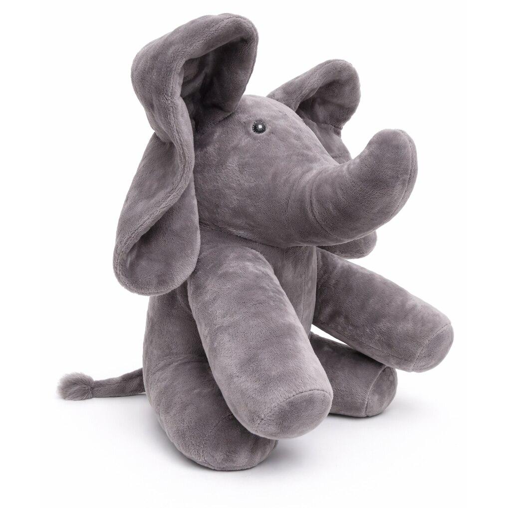 Elefant de Plus Soft Plush Toy, Grey Elephant Stuffed Animal, 30cm Cuddly Gift for Babies & Kids