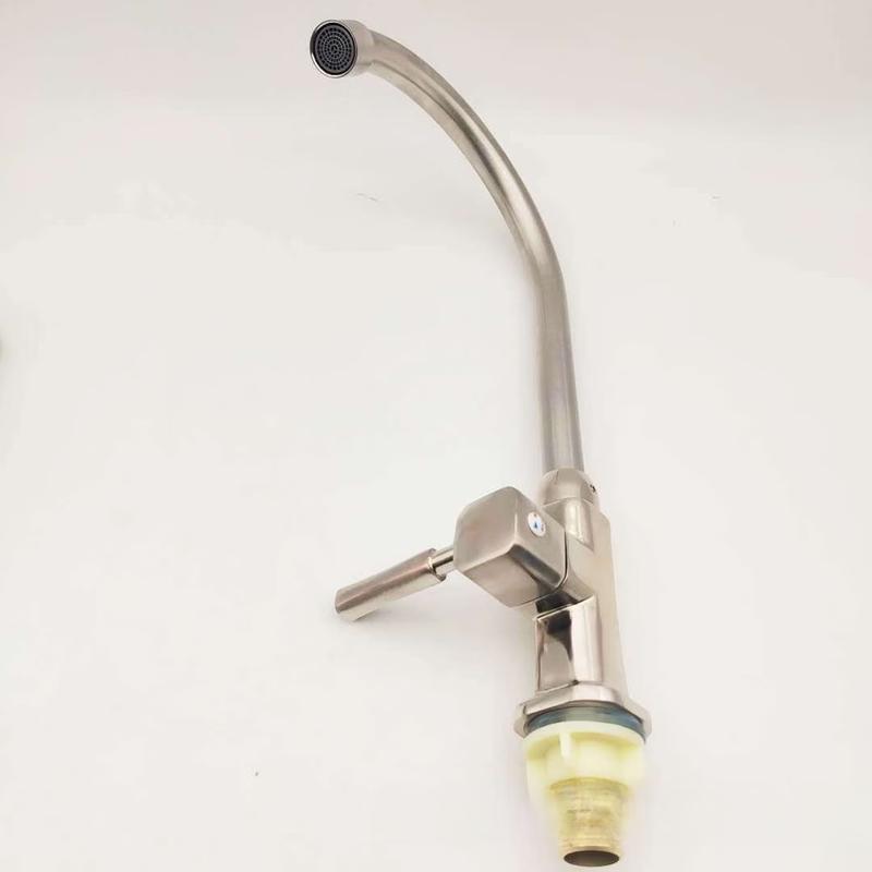 TLXT Brushed Wall-Mounted Single Cold Kitchen Faucet