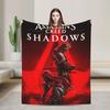Assassins Creed Shadows Одеяло Качество Мягкое Теплое Плед Зима Мальчик Девочка Диван Кресло Диван Кровать Пушистое Покрывало