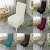 High-quality Polyester Long Grid Jacquard Chair Cover With Elasticity
