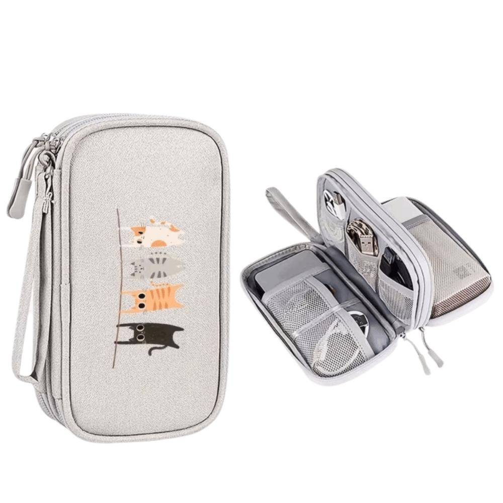 Multifunctional Storage Bag Large Capacity Travel Handbag Portable Phone Charger Bag