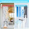3 Layer Cotton Filled Sliding Window Vent Cloth Insulated Air Conditioner Window Seal  Home Comfort