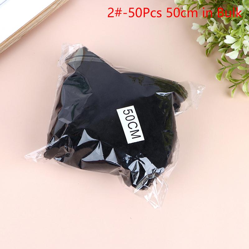 50Pcs Hair Net Black Elastic Bundle Hair Invisible Hairnet Mesh Bun Hair Net