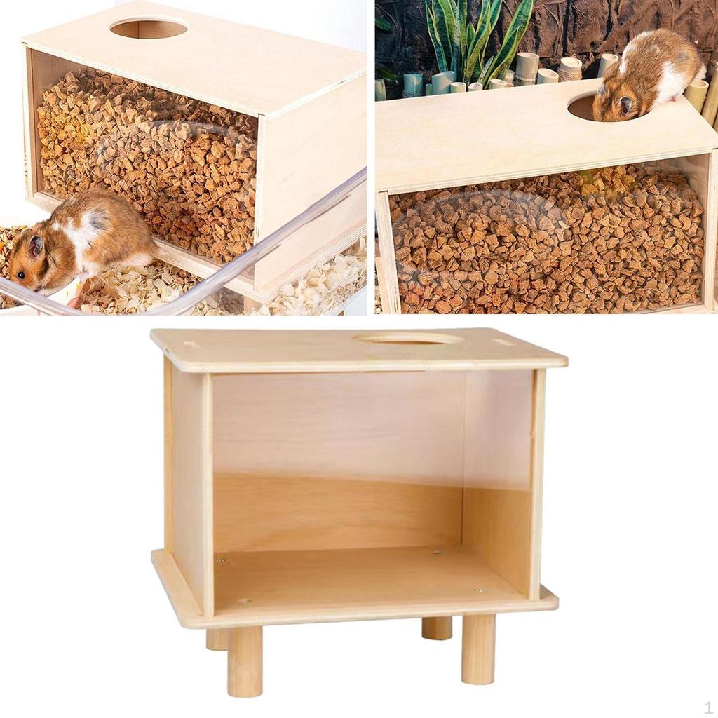 Hamster Digging Box Container Accessories Playing Sturdy Sand Bath Hideout for