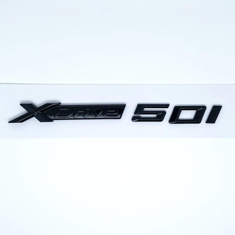 Xdrive 50i 50d 55i 55d Car Fender Emblem Trunk Badge Sticker For BMW X1 X3 X4 X5 X6 X7 Logo Accessories yk2