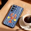 1 шт. Иллюстрация с лобстером Чехол для телефона для Samsung S26,S25,24,23,22,30,21,10,9,Ultra,Plus,Lite,FE Мягкий черный чехол