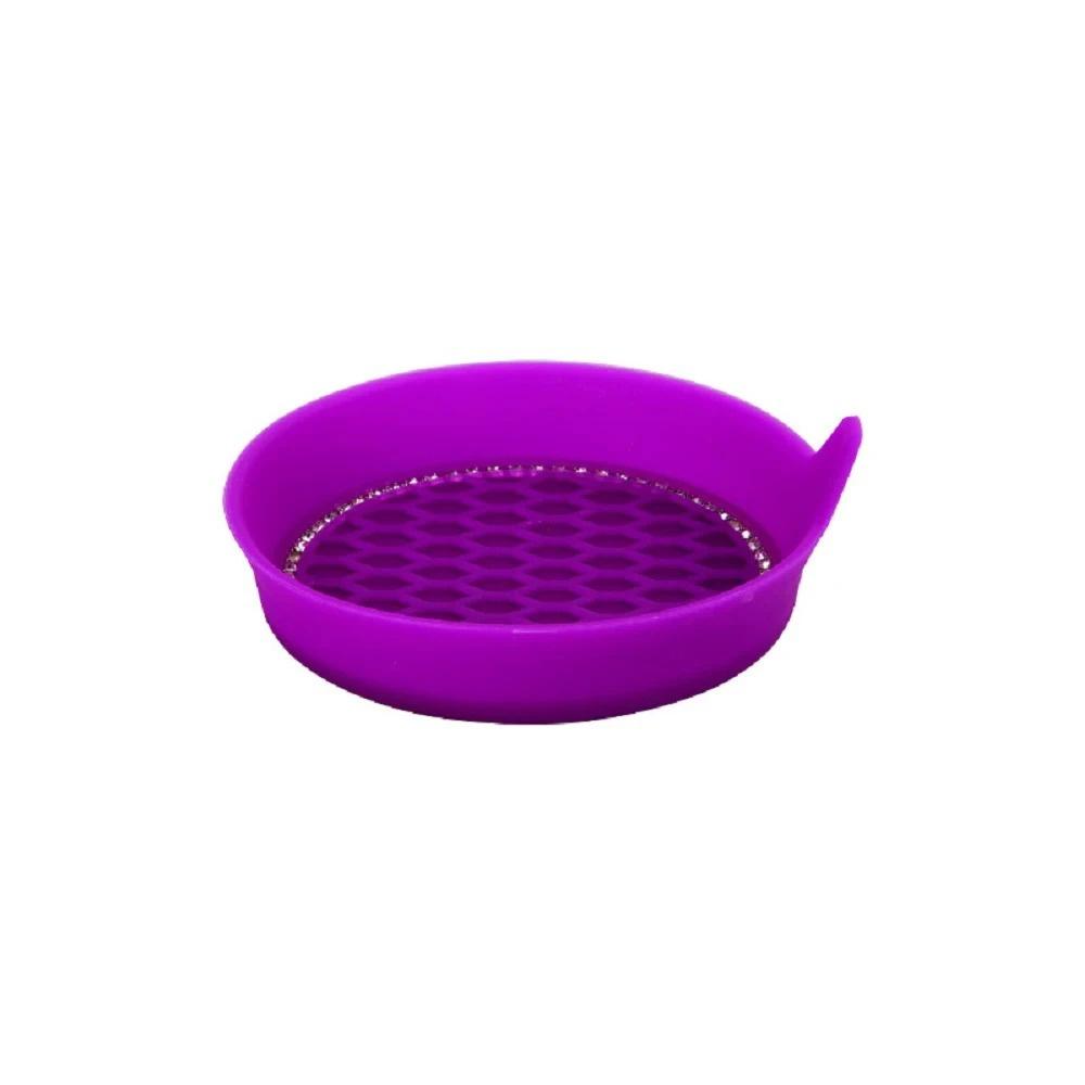 New Non-slip Water Cup Pad Car Coaster Diamond Rhinestone Bling Decoration Anti-skid Rubber Cup Bottle Mat Interior Accessories