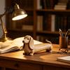 Decorative Ornaments for Windowsill Vintage Dachshund Dog Figurine, Wiener Statue, Rustic Animal Tabletop Figures Office Desk Decor Ornament,
