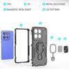 For Motorola Edge 60 Stylus 5G Case Rotatable Ring Kickstand PC+TPU Shockproof Phone Cover