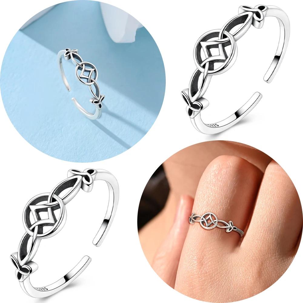 Pure Copper Celtic Ring Opening Vintage Ring Letter Symbol Women Original Copper Jewelry Accessory Valentines Gift