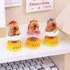 Creative Capybara Car Interior Figurines Kawaii Miniature Figurine Ornament  Car Interior Decor