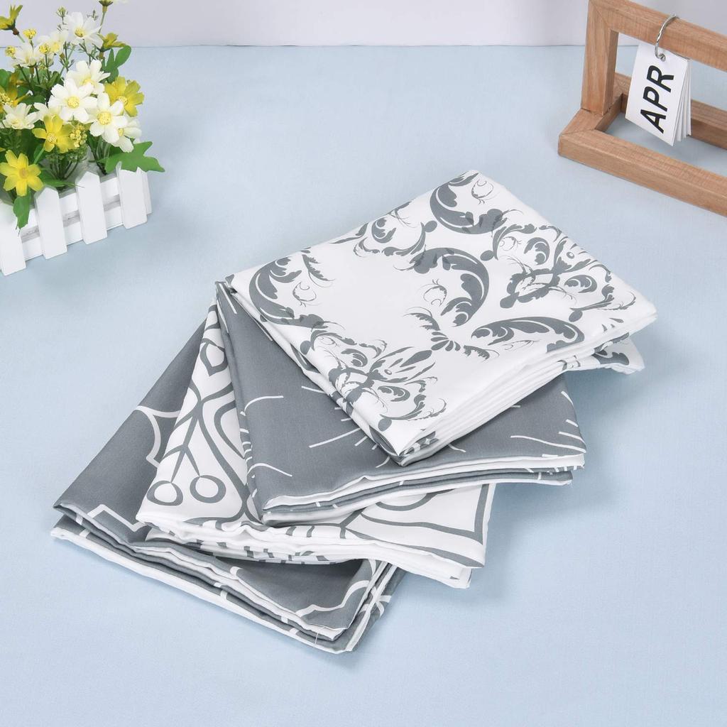 Pknoclan Декоративная подушка Нордический диван Набор задних подушек Простые Декоративные Современные Наволочки для интерьера Серые Чехлы, 45x45 см, Чехлы, 4, Мягкий, Стильный,