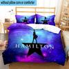 3PCS Star Hamilton Art 3pcs Bedding,Including 3PCS Duvet Cover And 2pcs Pillowcases Perfect for Christmas,Ideal for Bedroom, Dormitory