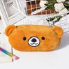 Plush Animal Pencil Case Cartoon Panda Bear Fruit Pen Bag Box for Kids Gift Cosmetic Stationery Pouch School Supplies Zakka