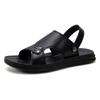 Модные мужские сандалии 2024 Лето Мода Мужские Пляжные Кожаные Сандалии Роскошные Сандалии Мужские Уличные Пляжные Повседневные Туфли Дешевые Мужские Сандалии