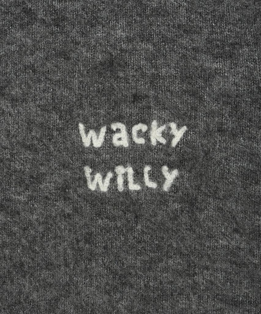 WACKY WILLY Пушистый вязаный пуловер Серый