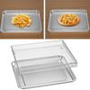 Baking Tray with Safe Handle and Air Fryers Basket Stainless Steel Texture for Secure Handling in Air Fryers Ovens Grills