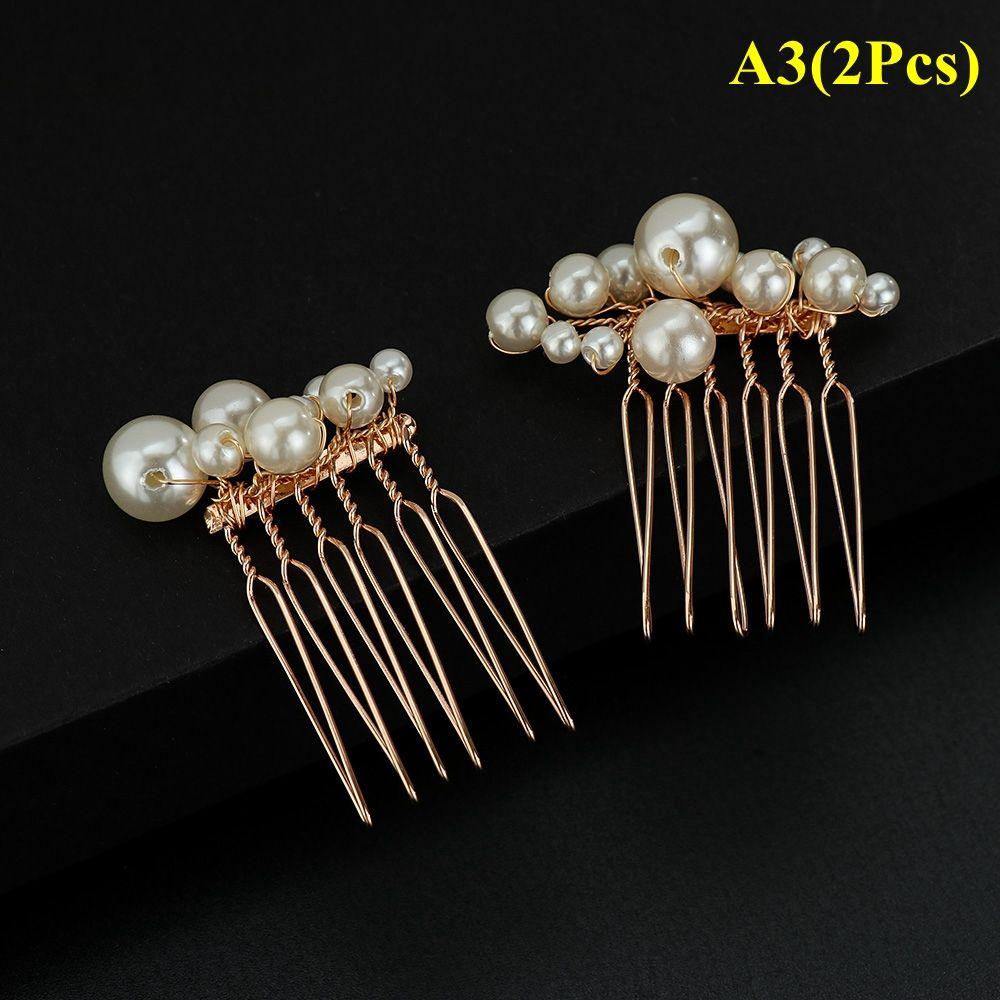 Вечеринка Ювелирные изделия Гребень для волос Ручной работы Жемчужная заколка Гребень Невеста Заколка Украшение для волос Свадебное украшение для головы