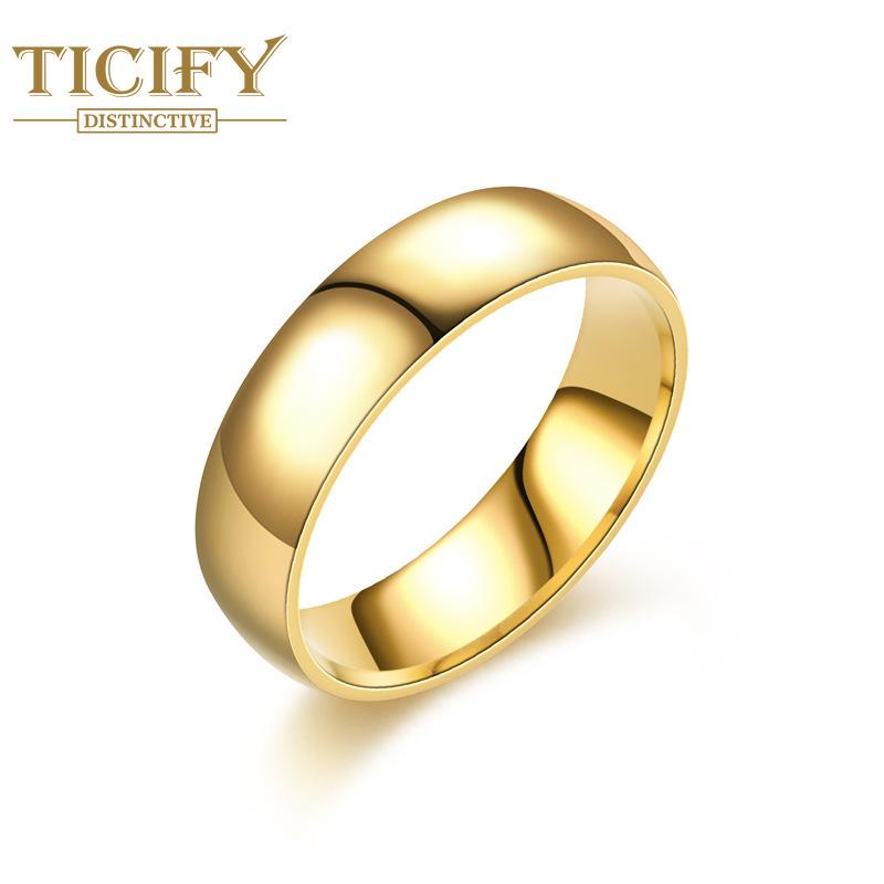 Темпераментное универсальное кольцо из титановой стали, женские европейские и американские нишевые парные кольца