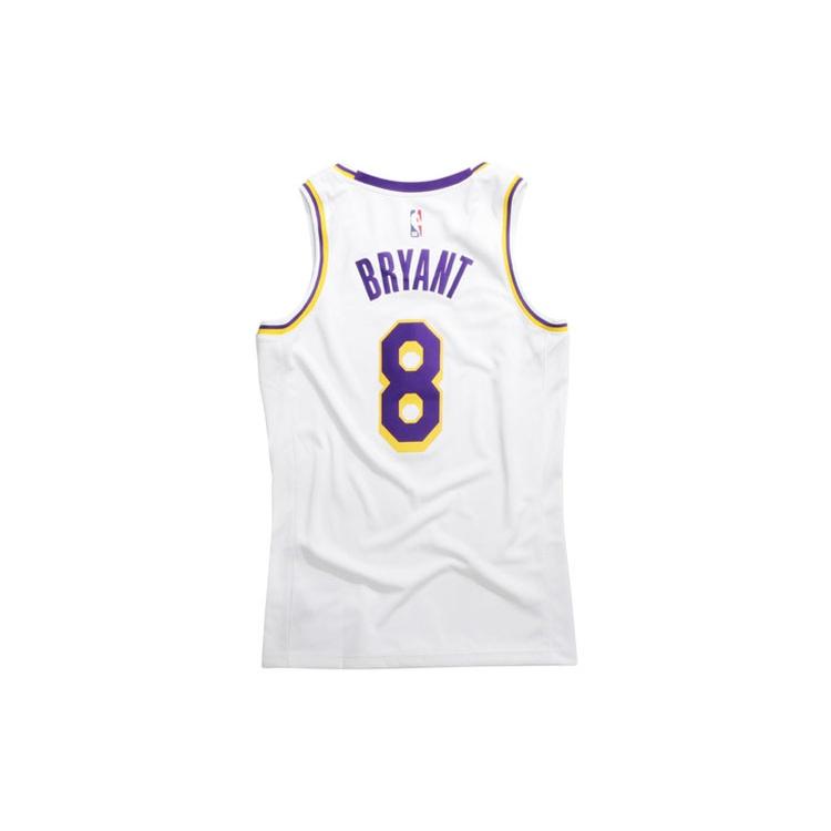 Nike NBA Basketball Sports Jersey Vest SW Fan Edition Lakers Home 8 White Men's CI9503-100