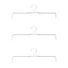 3pcs Multifunctional Stainless Steel Spring Clothes Hanger Clothes Drying Rack  Closet Storage