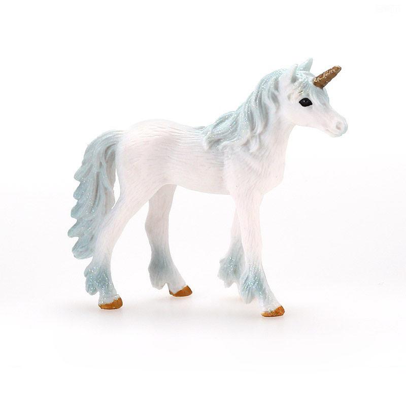 Красочная игрушка-единорог Симуляция Мини-модель животного Единороги Летающая лошадь Фигурка Модель Дикие фигурки Детские развивающие игрушки Фигурка