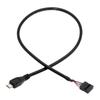 Xiwai Адаптер-удлинитель USB-разъема материнской платы на Micro USB для мини-монитора, сенсорной панели, камеры 2.0 9-контактный 10-контактный 5-контактный кабель, 1,65 фута/50 см,