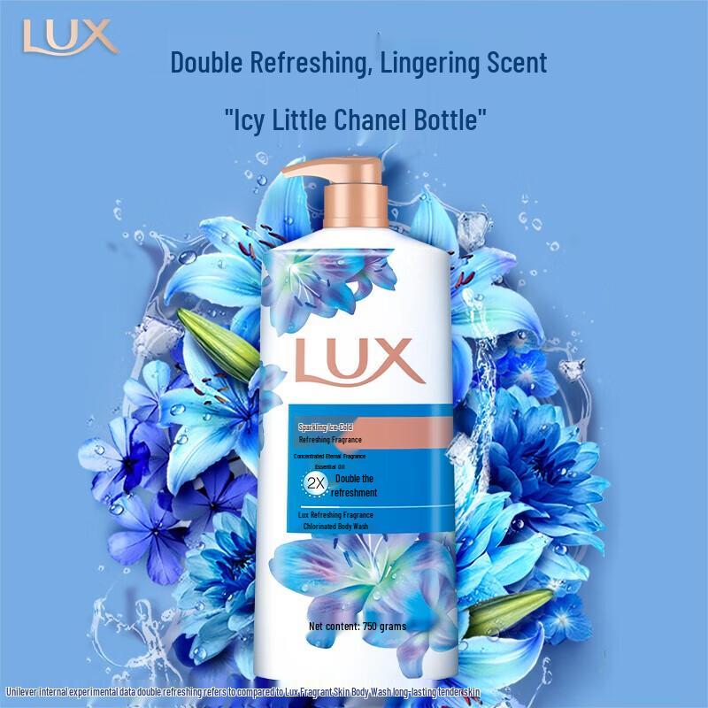 LUX Enchanting Fragrance Shower Gel Twin Pack (Peony & Icy Cool)