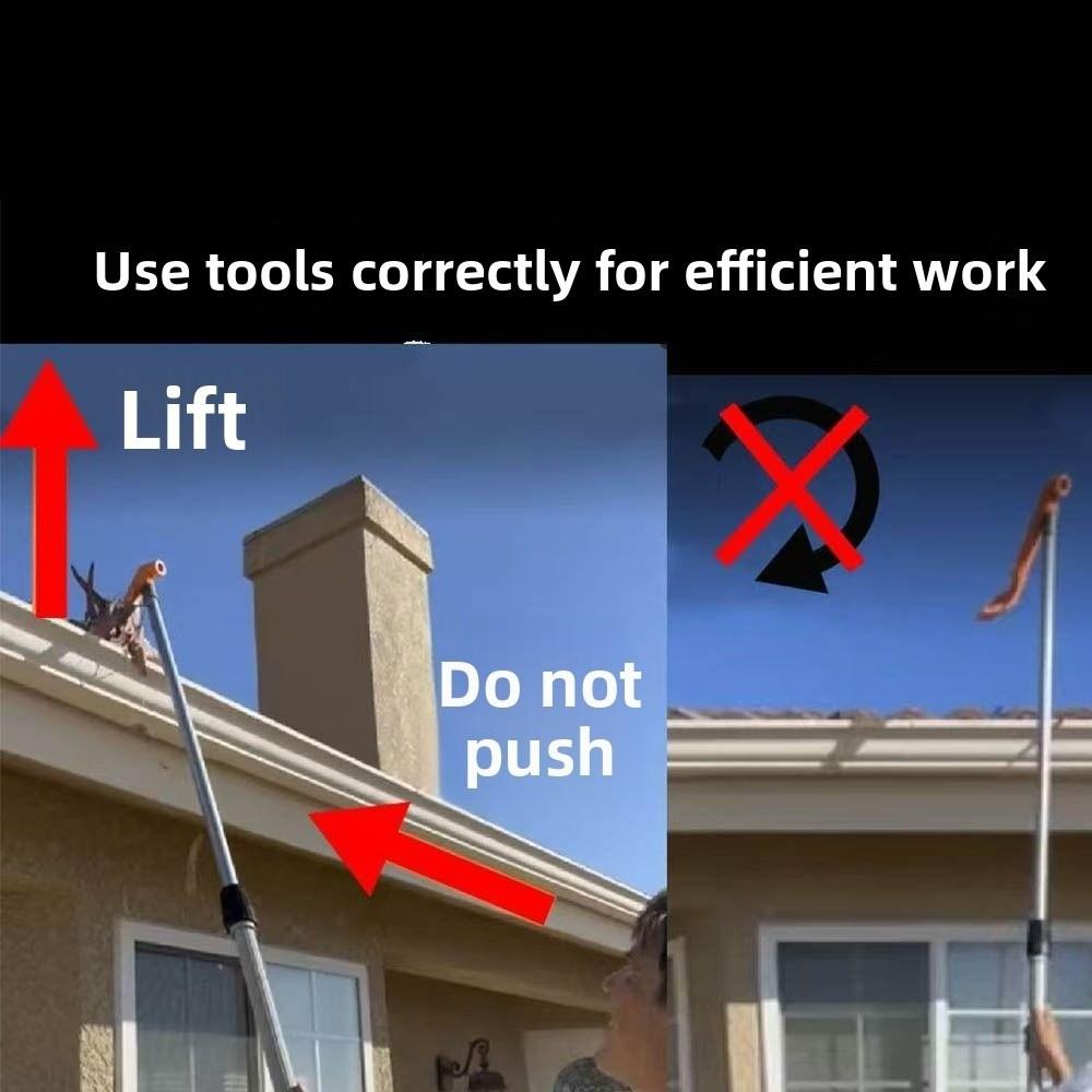 Abrasion Resistance Gutter Cleaning Tool Long Handle Drain Unclogger for Home Residence