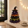 Деревянные ornaments для Хэллоуина, Ornament для Хэллоуинской елки, 2D Плоский Стеганый Тканевый Стиль Настольный Двойной Креативный Сувенир Боковой Деревянный Настольный Знак для