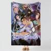 Anime SScissor SSeven Throw Soft Warm Flannel Blanket Multiuse Throw for Bed Sofa Office Air Conditioning Nap Blanket