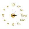 3D DIY Wall Clock Simple Installation Battery-Powered Quiet Modern Nordic Wall Clock for Living Room Bedroom