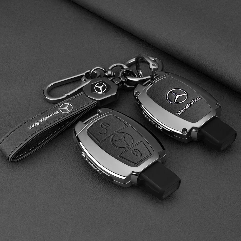 Чехол-сумка для автомобильного ключа Брелок Оболочка Fod Замша Кожа Для Mercedes Benz A B C S Класса AMG GLA CLA GLC W176 W221 W204 W205 PQRST1